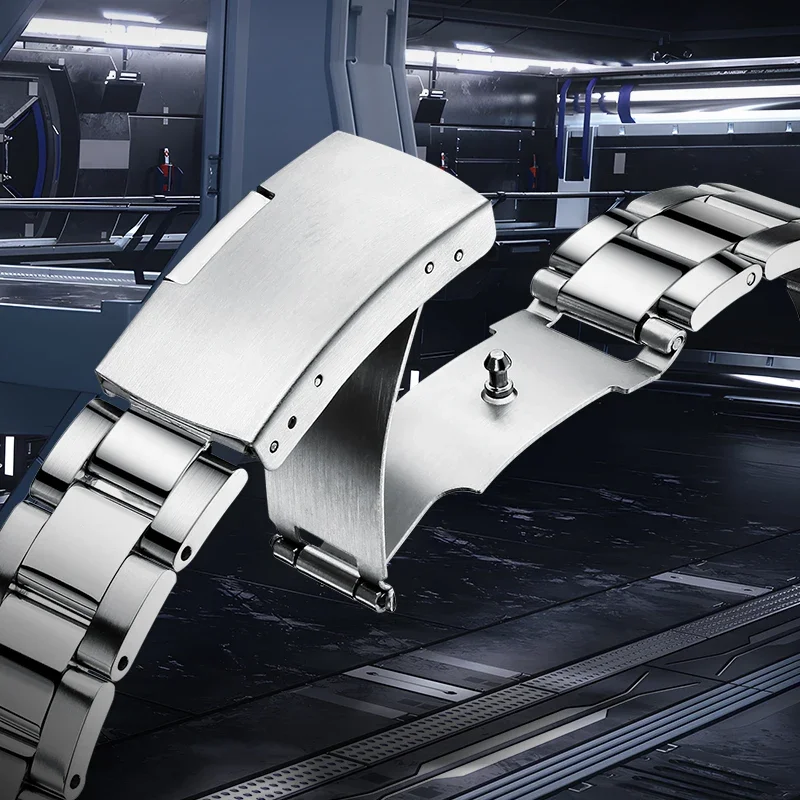 MARK FAIRWHALE Watches for Men 5028 New Business Stainless Steel Strap Quartz Wristwatches Waterproof Men Watches Reloj Hombre