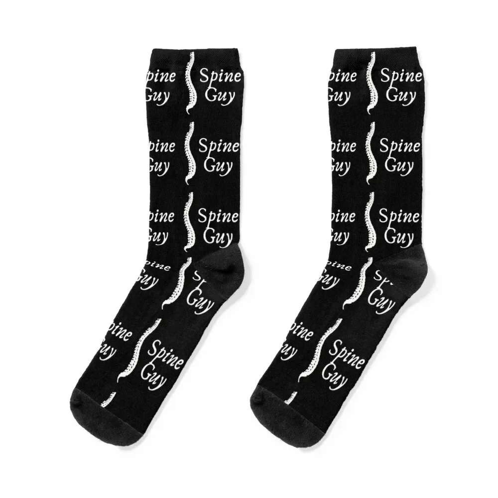 

Spine Guy blk Socks gym gift men cotton high quality happy Man Socks Women's