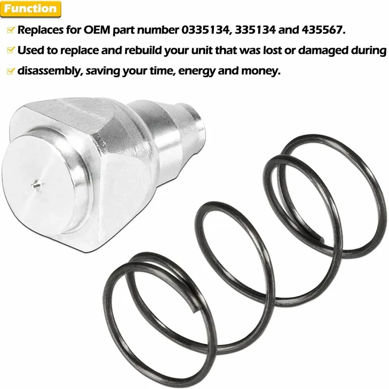 ESUYA Valve & Spring Set Perfect for Evinrude Johnson 25 -50 HP 1989-2004, Comparable to OEM Part Number 0335134 335134 435567