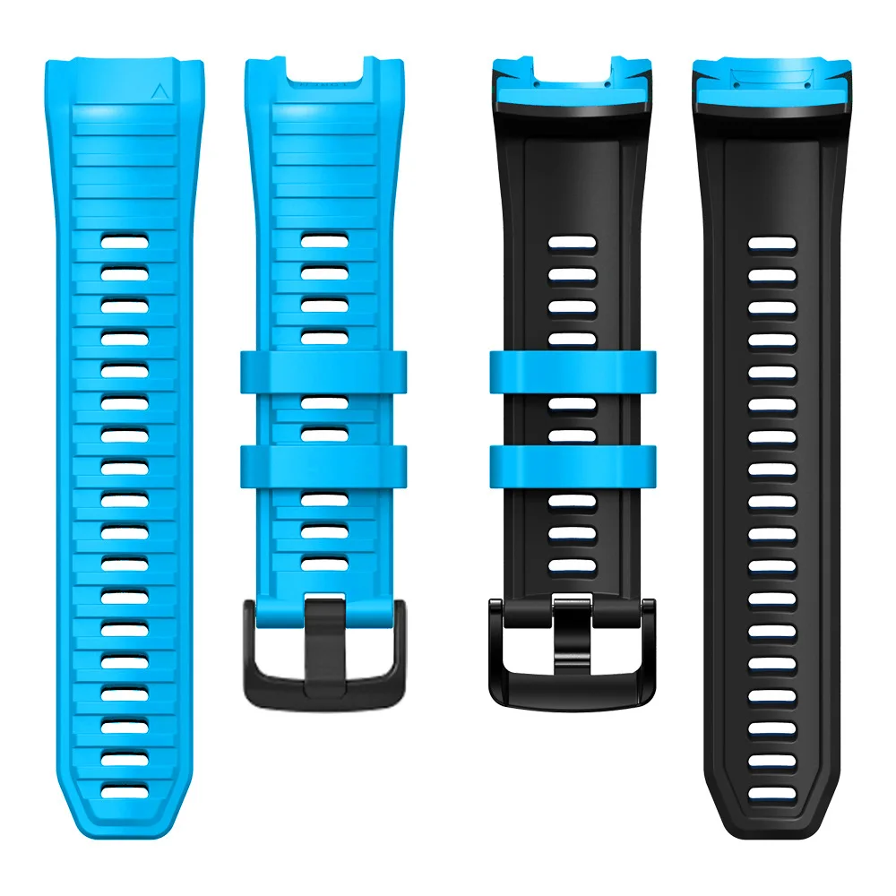 نغمتين الرياضة ساعات سيليكون الأشرطة ل Garmin غريزة 3 50 مللي متر حزام (استيك) ساعة سوار ل غريزة 2X الأساور تنفس ساعة