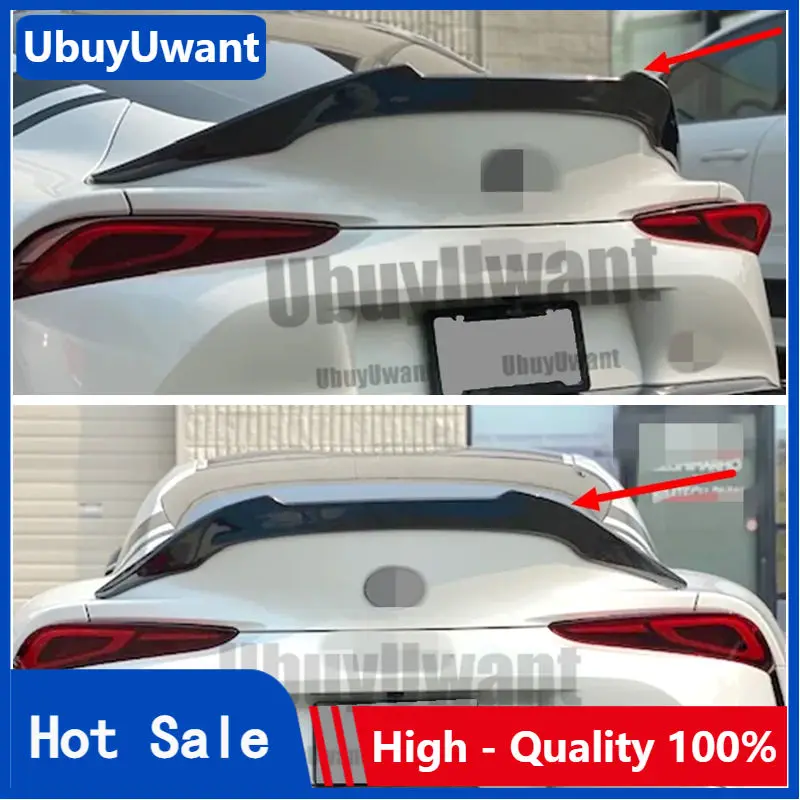 

V-стиль из настоящего углеродного волокна, задний спойлер багажника, багажник, гоночное крыло, Стайлинг автомобиля для Toyota Supra A90 MK5 2019 2020 2021+