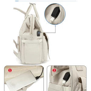 Pangdube-Baby Nappy Bag with cart hooks, mummy backpack, waterproof, outdoor travel, mommy maternity bag for baby things, 2pcs 10 Main Sales Baby Maternity Kit - №1