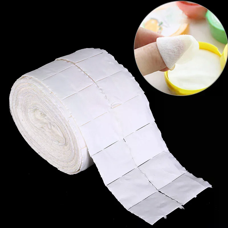 .500Pcs Wipe Nail Polish Gel Remover Paper Cotton Pads Roll Nail Art Cleaner Tool
