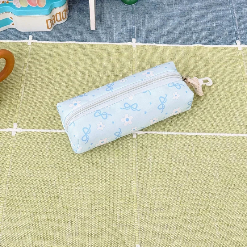 Hochwertiges, ästhetisches Rucksack-Set mit Blumenmuster, dreiteilig, aus leichtem Nylon, großes Fassungsvermögen, Mädchenrucksack, Campus-Studentenrucksack – Detail 22