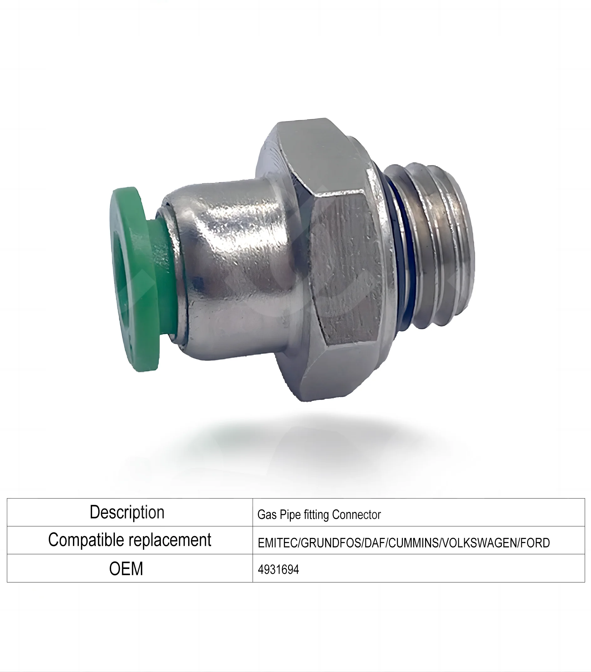 

5pieces = 1 lot GAS-TYPE FITTING - Truck accessories for urea dosing pump for EMITEC/GRUNDFOS/DAF/CUMMINS/VOLKSWAGEN/FORD
