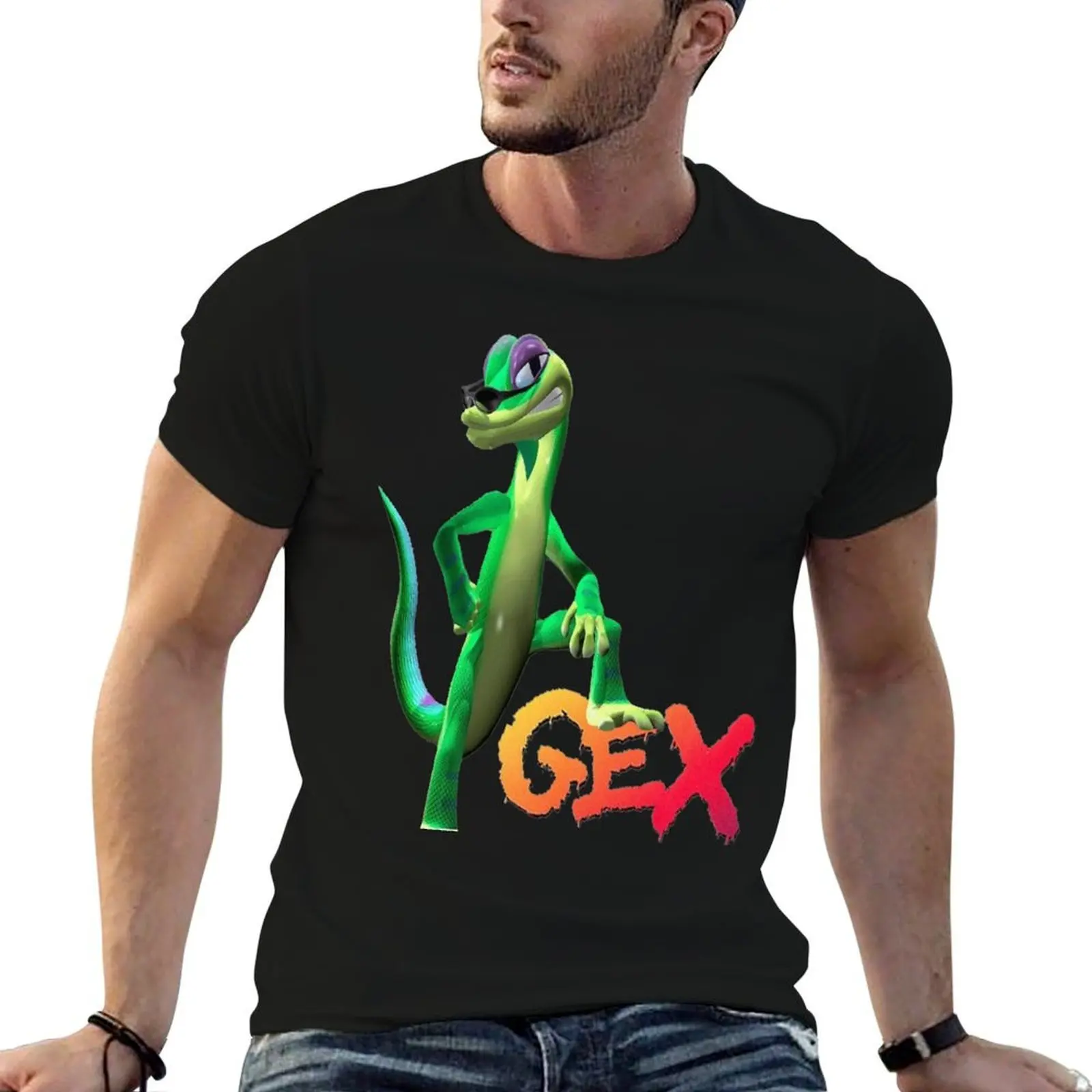 Gex - Logo T-Shirt t shirt custom print t shirts for man pack cotton T-Shirt