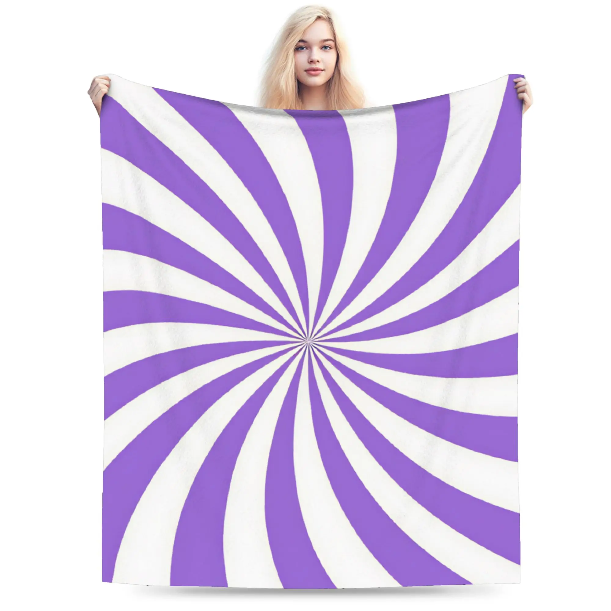 Abstract Swirl Disorder Super Warm Blanket  Girls Boys Plush Throw Blanket Novelty Couch Chair Flannel Bedspread Sofa Bed Cover