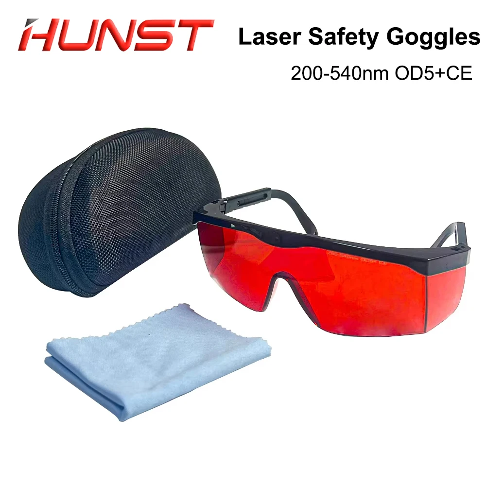 HUNST Laser Protective Glasses Hair Removal Goggles UV Infrared 200-540nm Eye Protection Safety Goggles OD5 CE