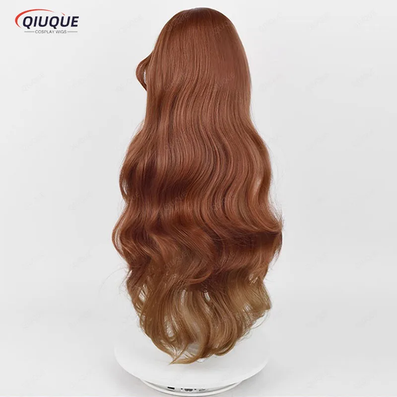 Little Girl Eurydice Cosplay Wig Long Curly Brown Wig Cosplay Anime Cosplay Wig Heat Resistant Synthetic Wigs+ Wig Cap