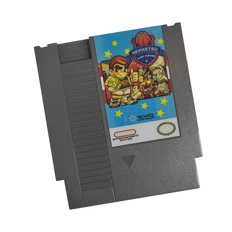 

Неккесу! Игровой картридж gannaked Dunk Heroes для 8-битной игровой консоли NES NTSC и PAL