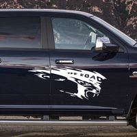 Car Leopard Off Road Sticker Pickup Decoration Decals Vinyl Cover Tuning Accessories For Ford F150 Ranger Isuzu Dmax Dodge Ram