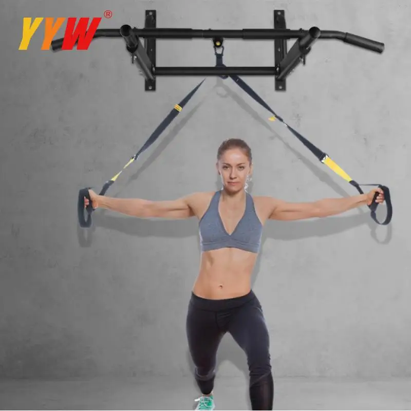 Steel Horizontal Bar Multifunctional Indoor Pull Up Bar Abdominal Muscle Wall Chin Up Bar Bench Press Rack Weightlifting Trainer