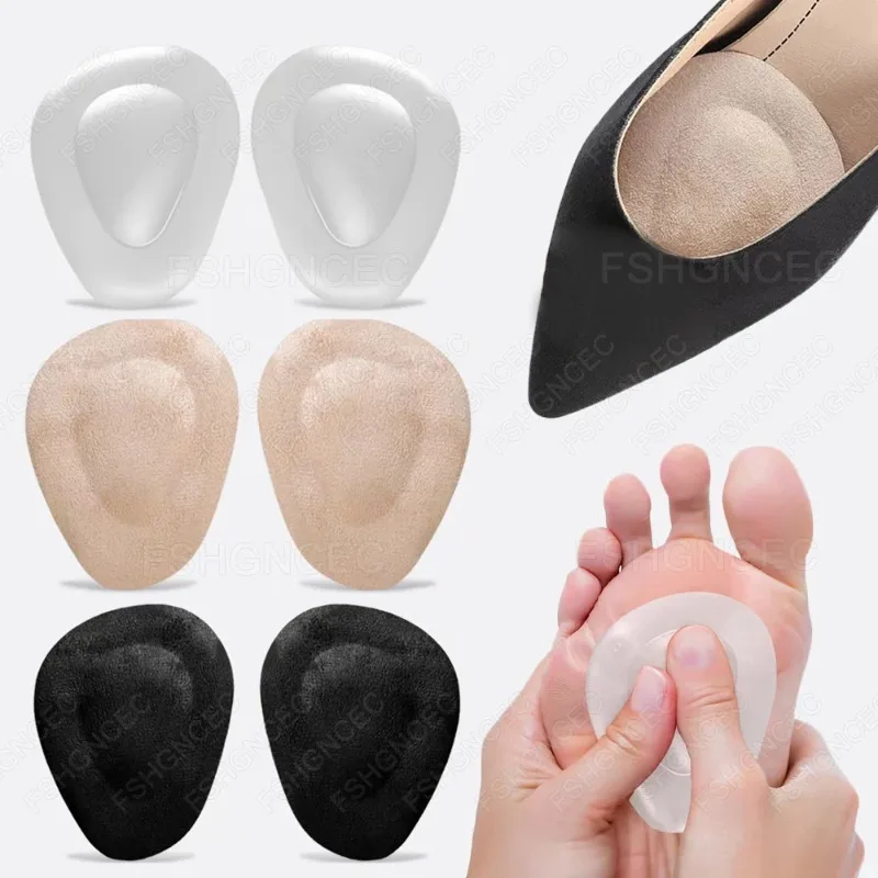 Anti‑Slip Silicone Metatarsal Pads for Women Gel Forefoot Half Insoles High Heels Foot Pain Relief Ball of Foot Cushion Inserts