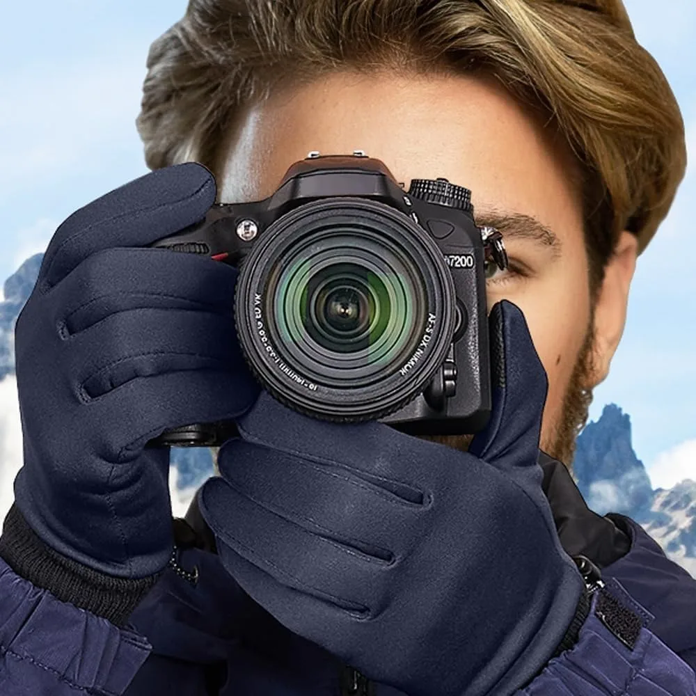 قفازات شتوية للرجال والنساء في الطقس البارد - قفازات حرارية بأصابع شاشة تعمل باللمس، قفازات دافئة مقاومة للماء لـ Runni #6