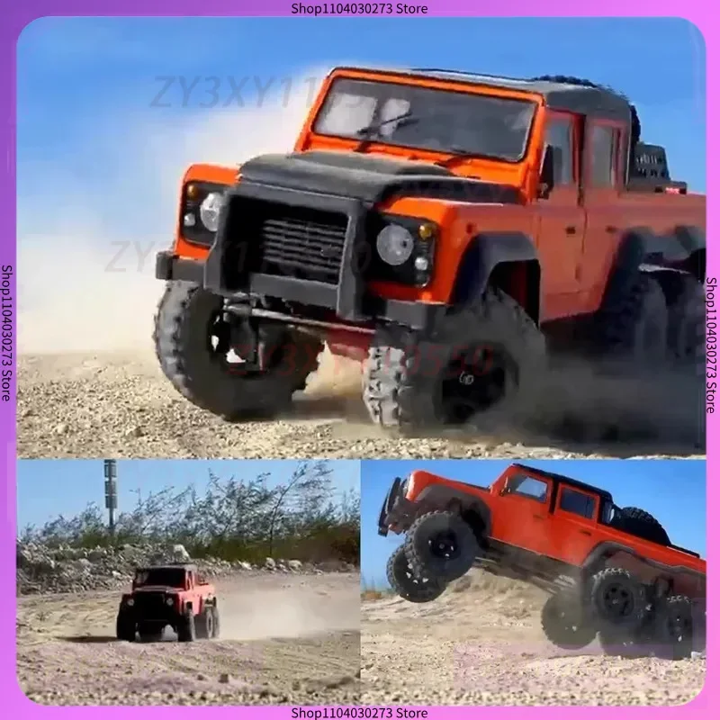 1: 10 Axx6 coche de escalada con tracción en las seis ruedas bloqueo diferencial de alta y baja velocidad 6x6 vehículo todoterreno coche de Control remoto Rc niño juguete para regalo