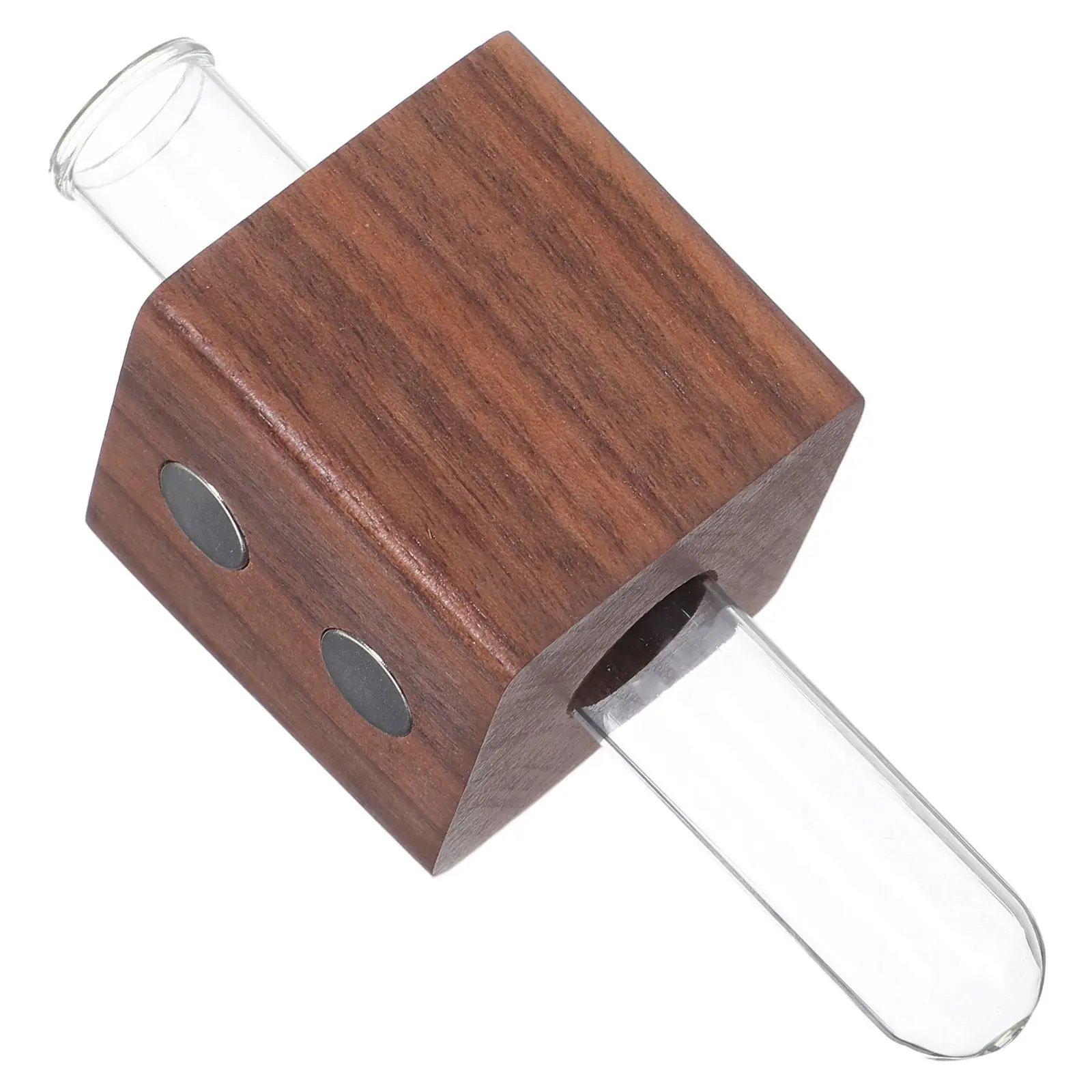 

1pc Vase Test Tube Planter Mini Flower Wall Refrigerator Kitchen Wooden Home Office Plant Container Decor