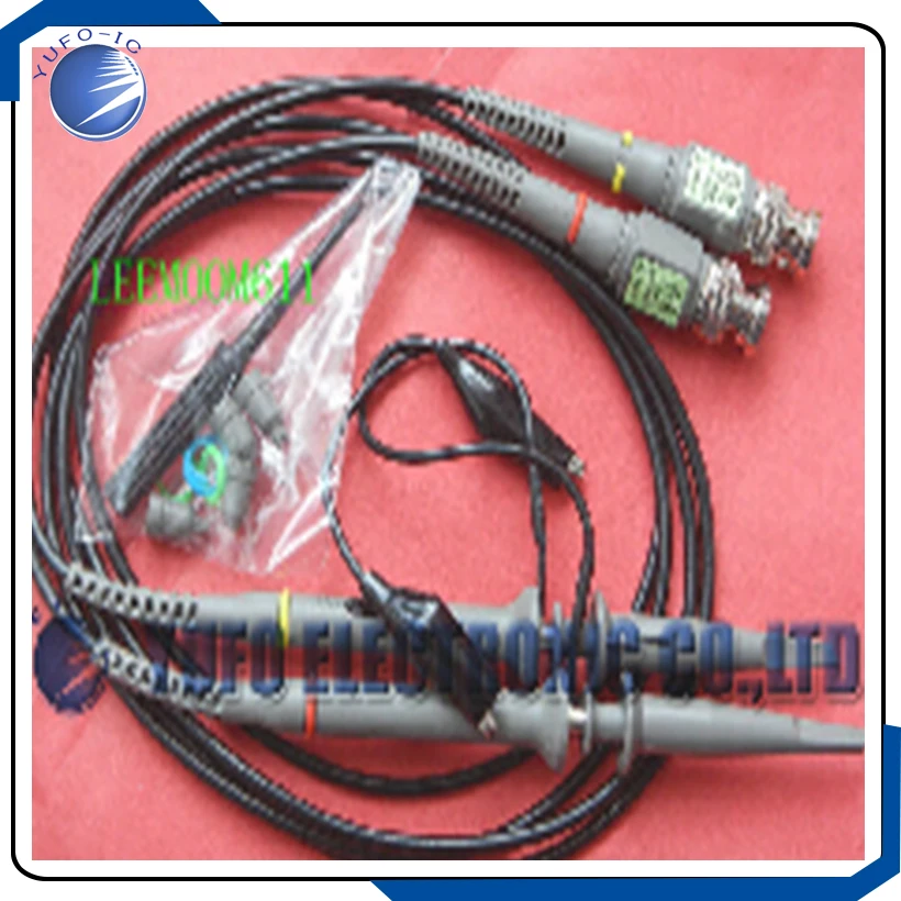 

Free Shipping One Lot NEW 2 Oscilloscope 100MHz Clip Probes Oscope cable