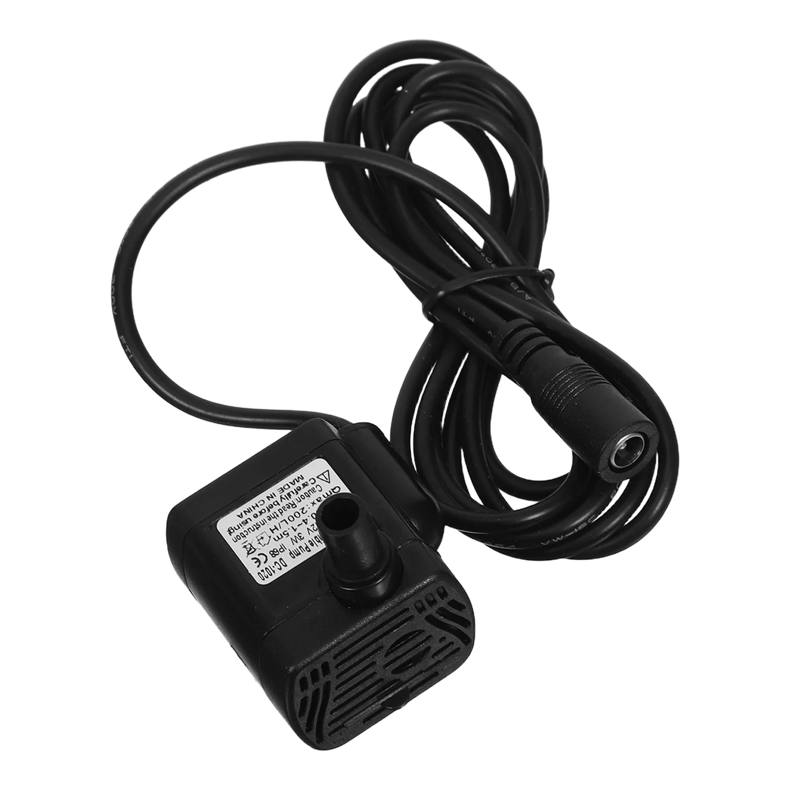 

Micro Submersible Water Pump 12V 3W DC Adjustable Aquarium Fish Tank Fountain Pond Mini Black 46 Inch Cord Voltage 5.5-12V Flow
