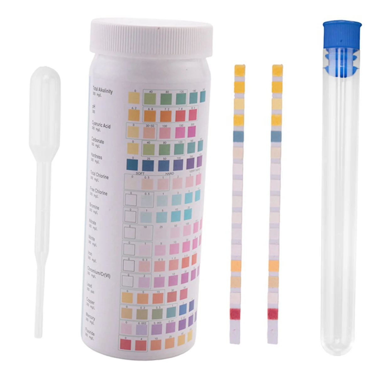 BOFF- Water Testing Strips for Drinking Water- EPA Level Home Use, Water Test Strips with Lead, Mercury, Iron, PH, Hardness