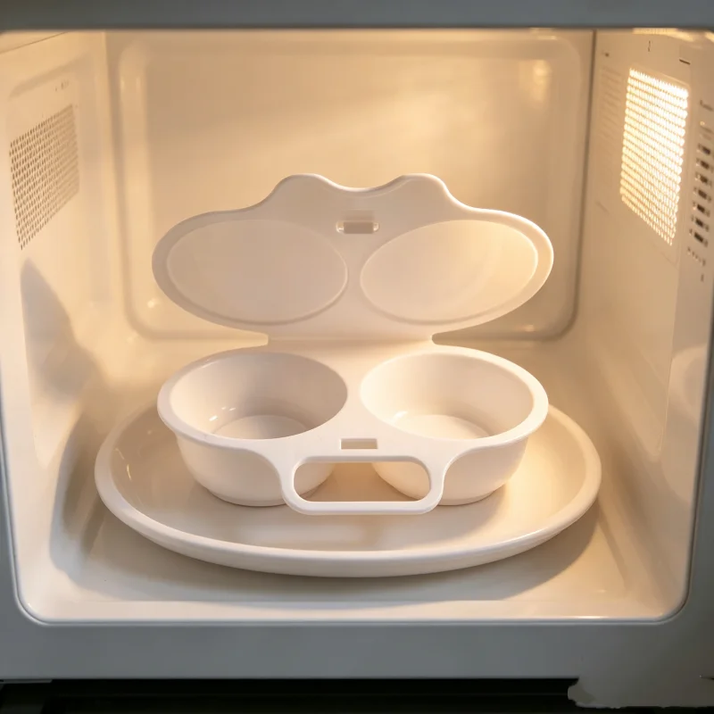 Microwave Egg Steamer Mold Kitchen Cooking Tool Round Egg Poacher Boiler Breakfast Eggless Cooker Accessories Gadget