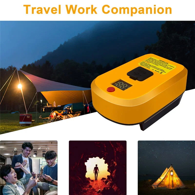 Ładowarka A53Q-USB C do akumulatora 20 V, 2 porty USB-C i USB-A, szybka ładowarka 65 W PD 3.0 Zasilacz USB Du