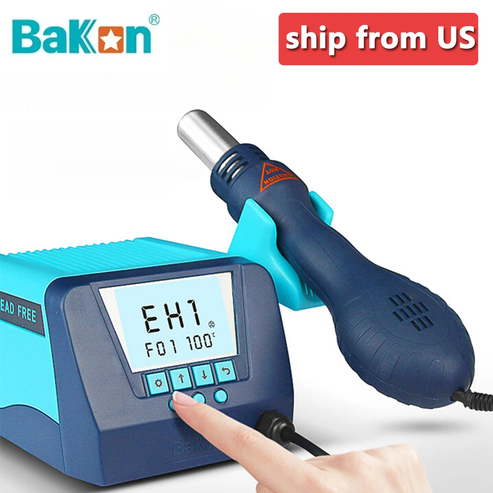 

Super Discount ! Bakon BK880 Hot Air Desoldering Station 550W Hot Air Gun Digital Display Maintenance Tool Accessories