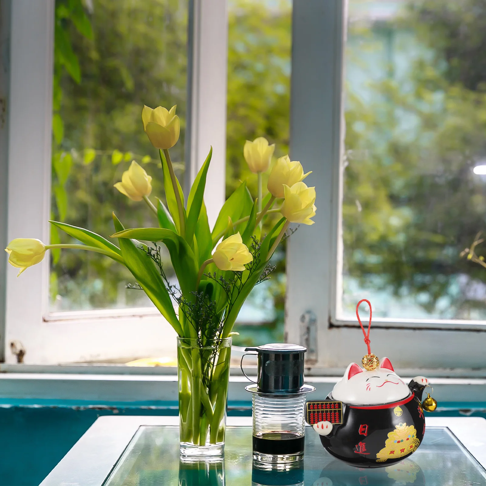 

Decorative Ceramic Canister Multi-Function Household Tea Container Sealing Candy Jar Tea Accessory Storage Decorative Candy Jar