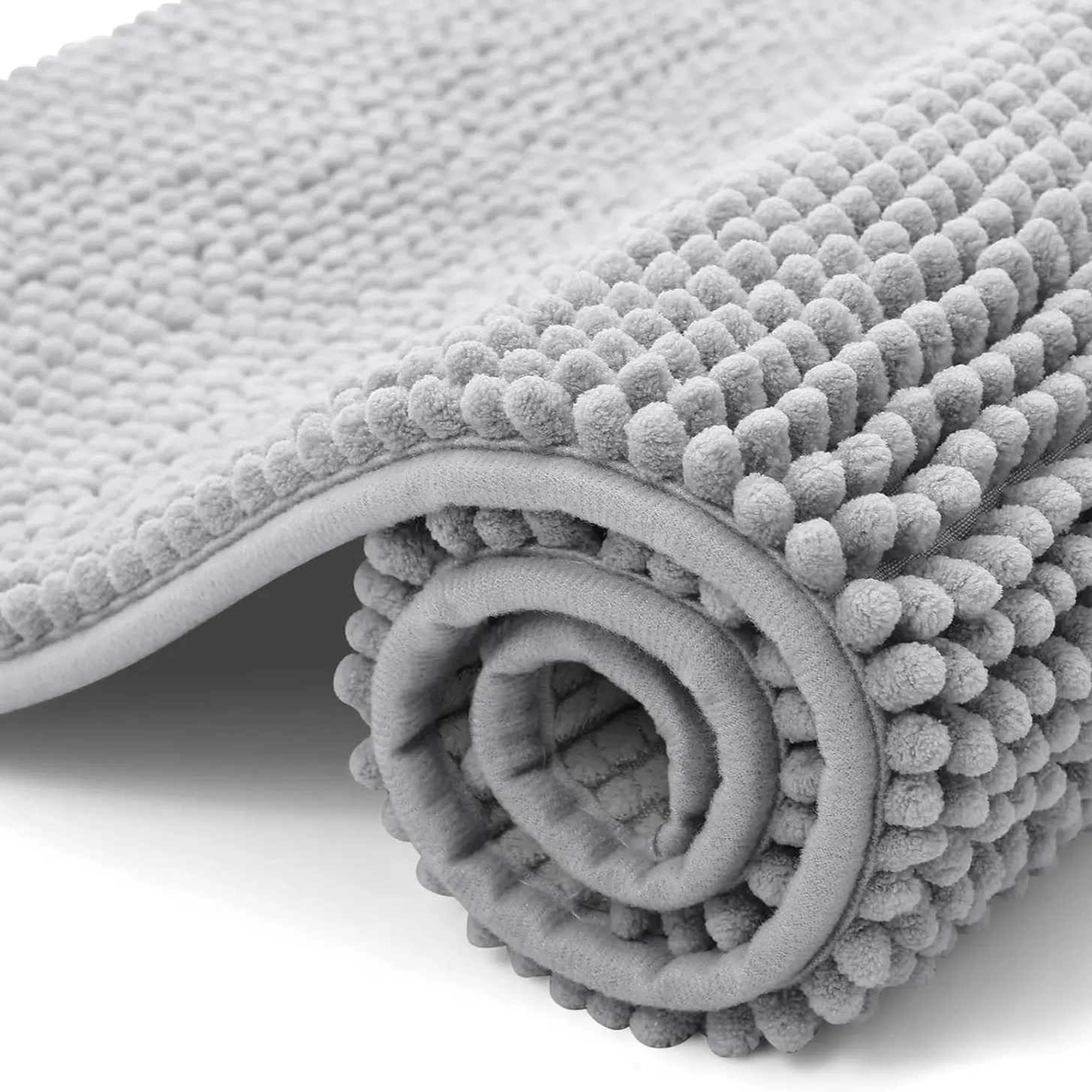 

Olanly Chenille Bathroom Mats Ultra Soft Absorbent Bath Non-slip Rugs Washable Shower Mats Thick Plush Microfiber Floor Carpets