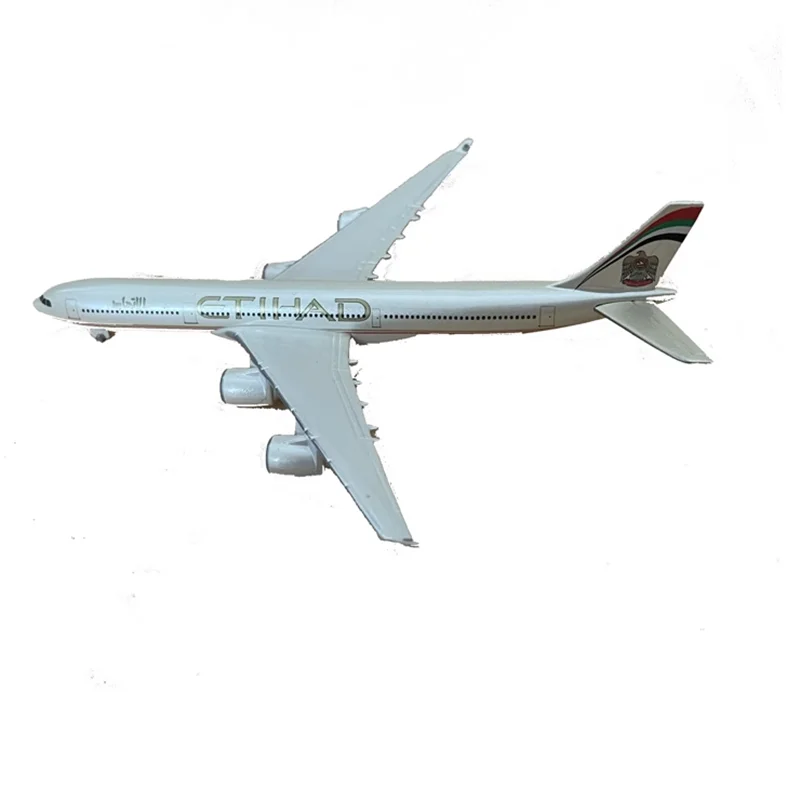 

1: 600 Herba Hebao Airplane A340-500 Etihad Aeronautical Simulation Alloy Passenger Aircraft Model Toy Adult Fans Collectible