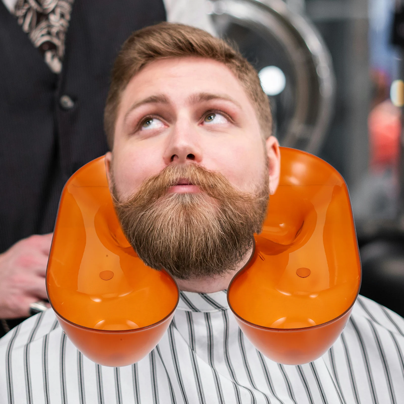 

Hairdressing Tray Salon Perm Tool Brown Plastic Reusable Shampoo Neck Rest Washing Basin Hair Coloring Funnel Bed Tray