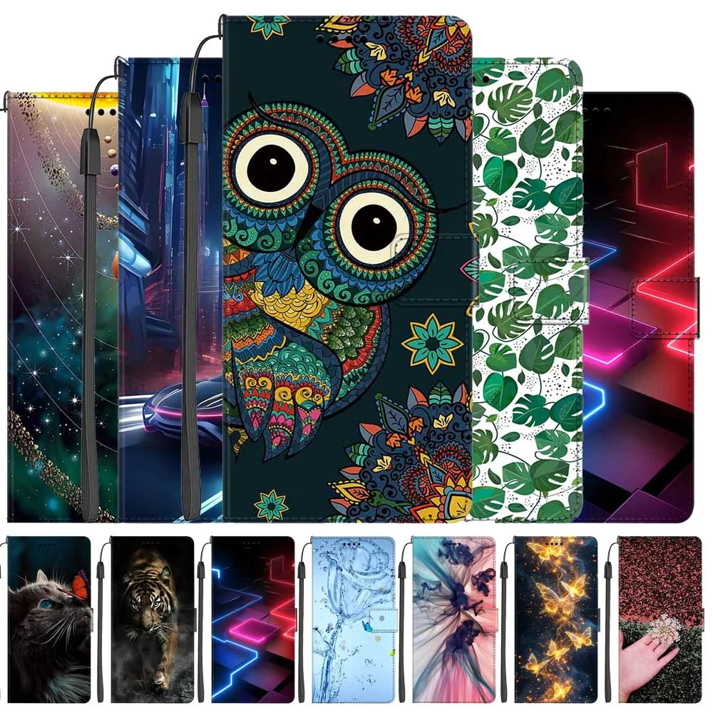 Wallet Leather Flip Cover For Samsung Galaxy S23 FE S23+ Plus S23 Ultra Elegant Book Phone Cases Card Holders Stand Bags