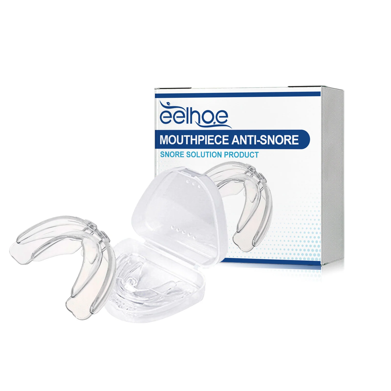 EELHOE Anti Snoring Mouth Guard Improves Sleep Teeth Bruxism Sleep Device Stops Snoring For Unobstructed Breathing Dental Care