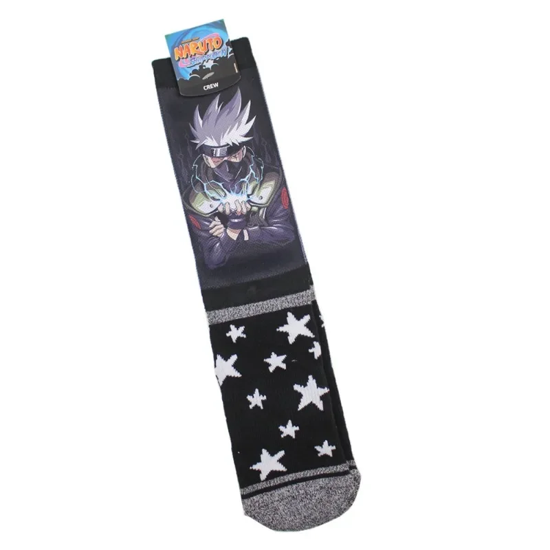 Naruto Anime Socks Motifs for Man Sasuke Child Sports Sock Spring Winter Warm Socks Uchiha Itachi Akatsuki Mid-calf Socks Gifts