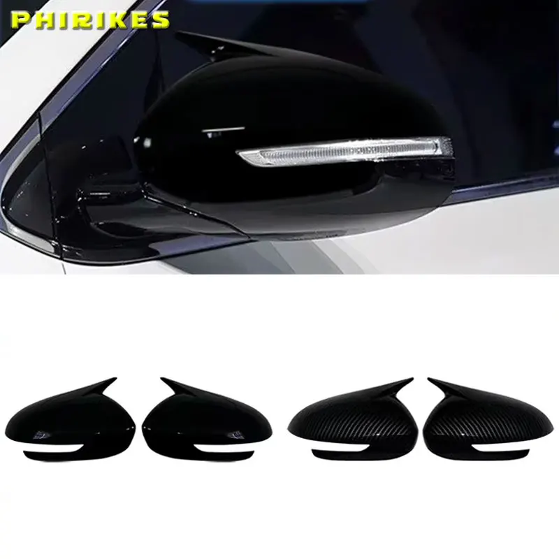 

For Kia Sportage KX5 2016-2019 Black Rearview Mirror Cover Side Reversing Mirror Caps Horn shape Car Accessories