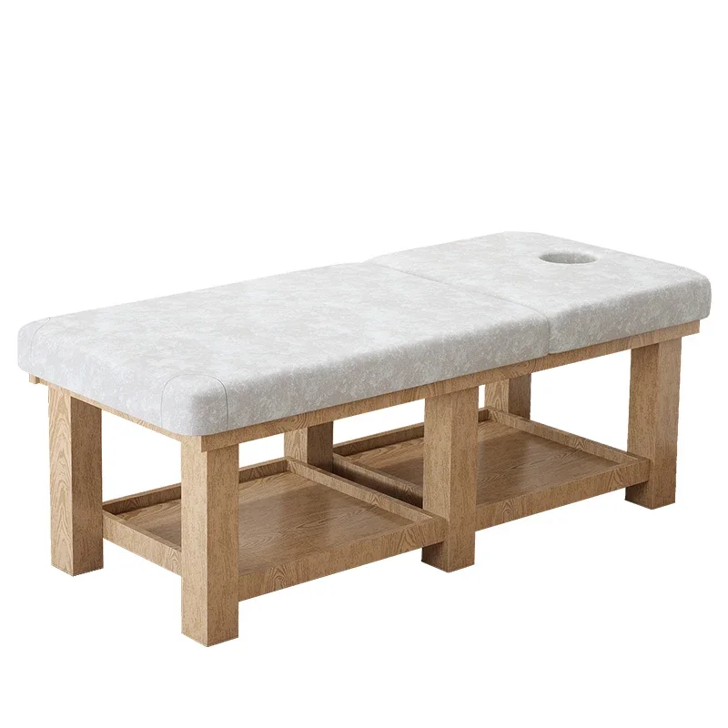 

Nordic Solid Wood Massage Tables Multifunctional Designer Beauty Salon Massage Tables Adjustable Furniture Cama De Masaje