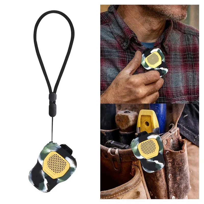 Case For Dewalt Jobsite Pro Wearable Speaker Protective Cover With Strap Waterproof Shockproof Anti-Lost Cover