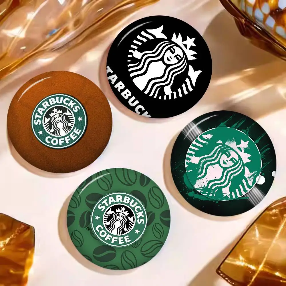 Pin de metal personalizado con el famoso logotipo de Starbucks, estilo anime retro, insignia para cuello, broche, joyería, regalo para fans