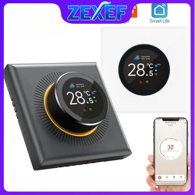 

ZEXEF Wi-Fi умная ручка плата постоянной температуры для внутреннего отопления, водяной газовый котел, контроллер безопасности дома Alexa Google Home