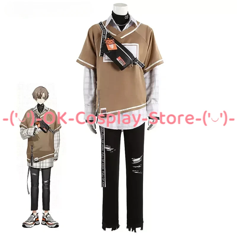 

Alban Knox Cosplay Costume Vtuber Cosplay Outfits Fancy Party Suit Halloween Carnival Uniforms Anime Clothing Custom Made