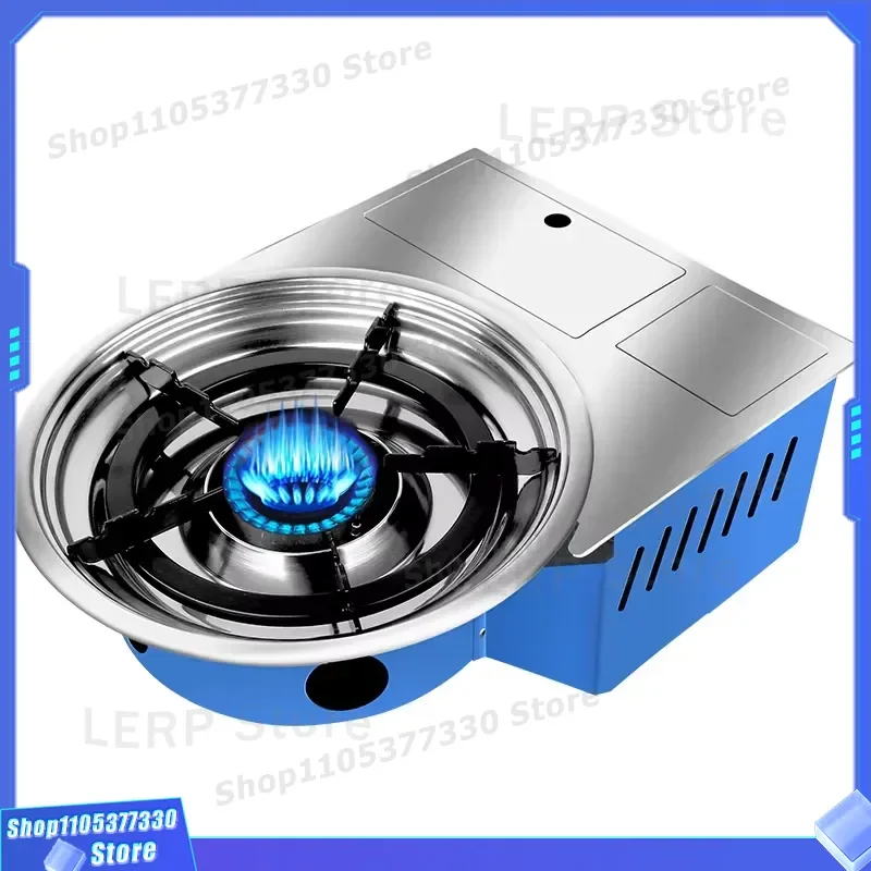 Korean Style Embedded Propane Butane BBQ Grill for Restaurant Dining Table Direct Factory Sale Portable Gas Barbecue
