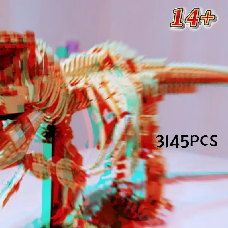 In Stock 3145PCS Dinosaur Park Fossils Building Blocks Construction Model Bricks Set Toys for Friends Birthday Surprise Gifts