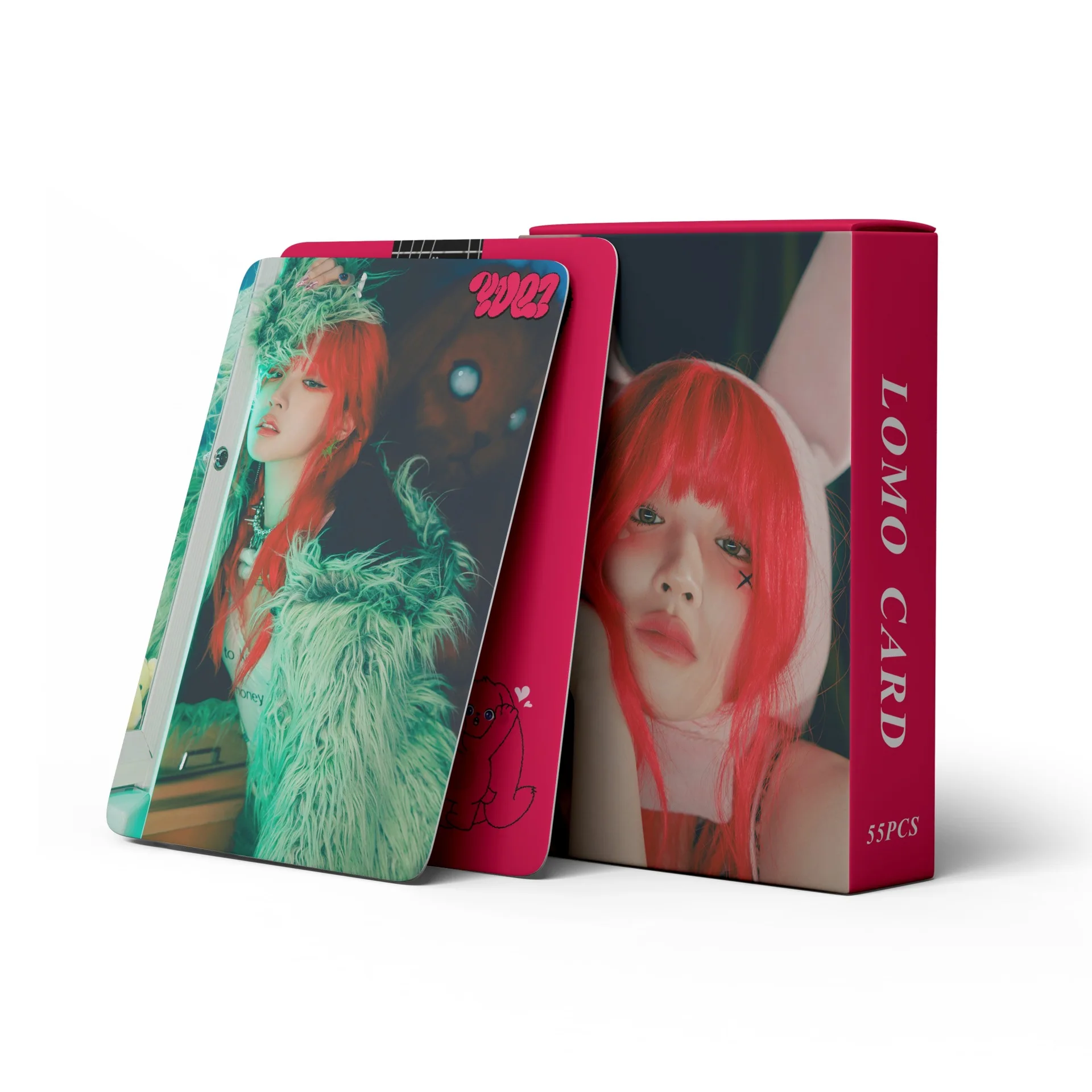 Kpop GIDLE Druo Cards, Song Yuqi Solo Photocards, New Album G-idle Photocards, Photo Print Cards, 55Pcs