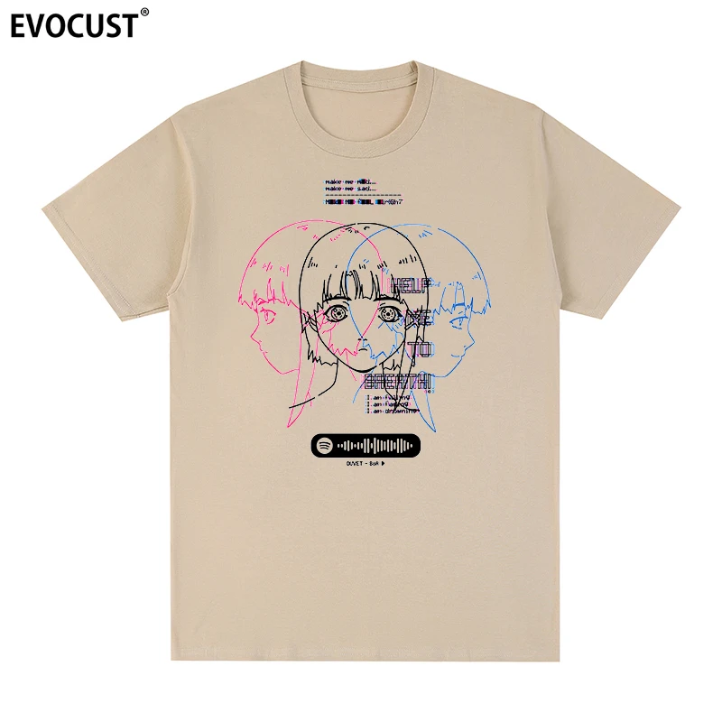 Serial Experiments Lain Classic Japanese Glitch Aesthetic Manga Anime t-shirt Cotton Men T shirt New TEE TSHIRT Womens tops