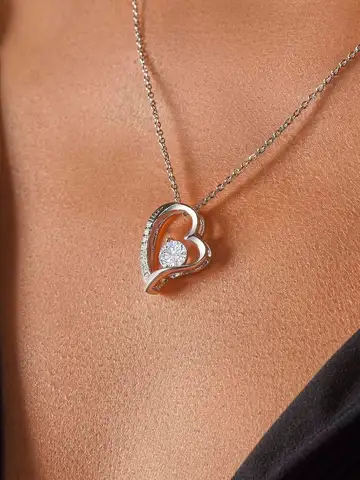 Trendy Creative Elegant Classic Heart Pendant Necklace Decorative Accessories Holiday Mother's Day Gift For Mom Brithday Gift