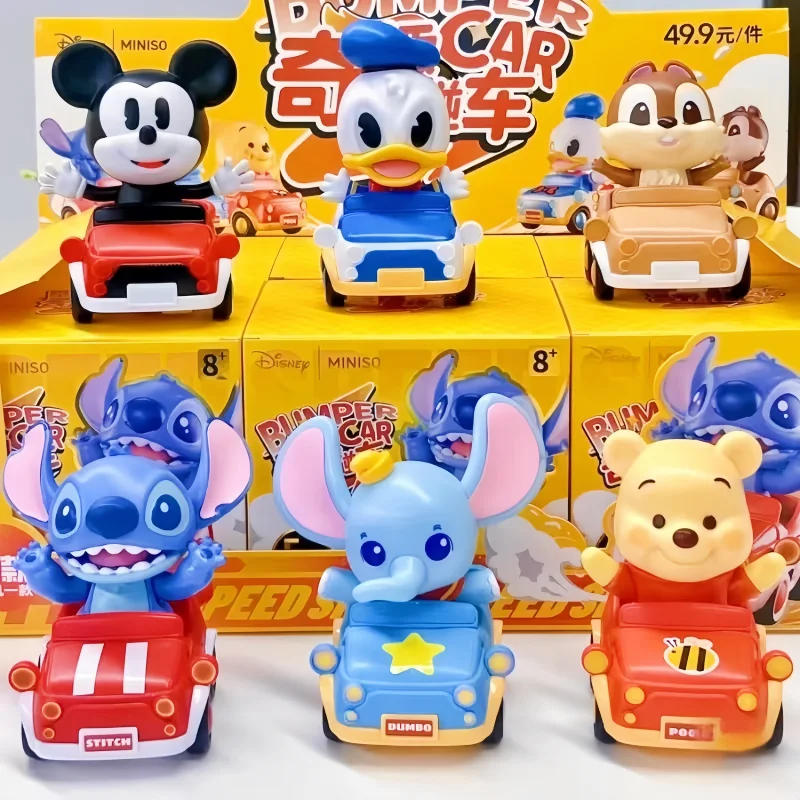 

Персонажи мультфильмов Диснея, бампер, слепая коробка, игрушечные машинки из ПВХ, милые украшения на складе, модные украшения, подарки