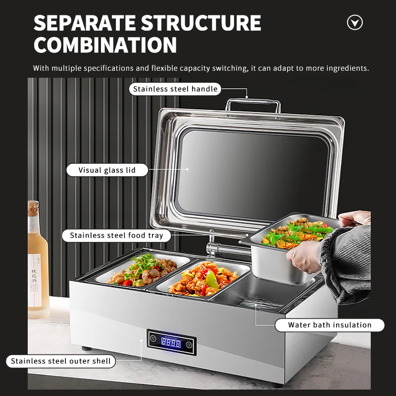 WINNERS Свадебная экономичная жаровня Электрическая жаровня из нержавеющей стали Шведский стол Грелки для еды Гидравлическая жаровня для банкетов