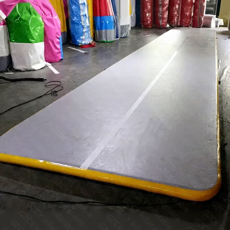 Large PVC Inflatable Air Track Gymnastics Mat Waterproof Foldable Tumble Mat Portable Commercial Grade High Quality Factory