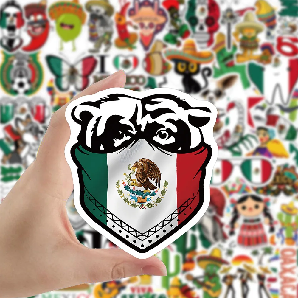 50PCS Mexican style personalized graffiti waterproof stickers creative personalized decoration refrigerator helmet guitar