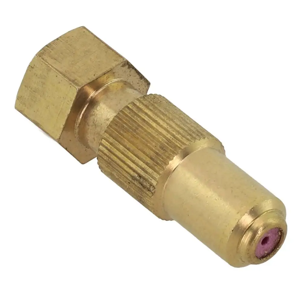 1Pcs 0.8/1.0/1.2/1.5/1.8mm Hole Agricultural Spray Nozzle Copper Pottery High Pressure Brass Nozzle Household Adjustable
