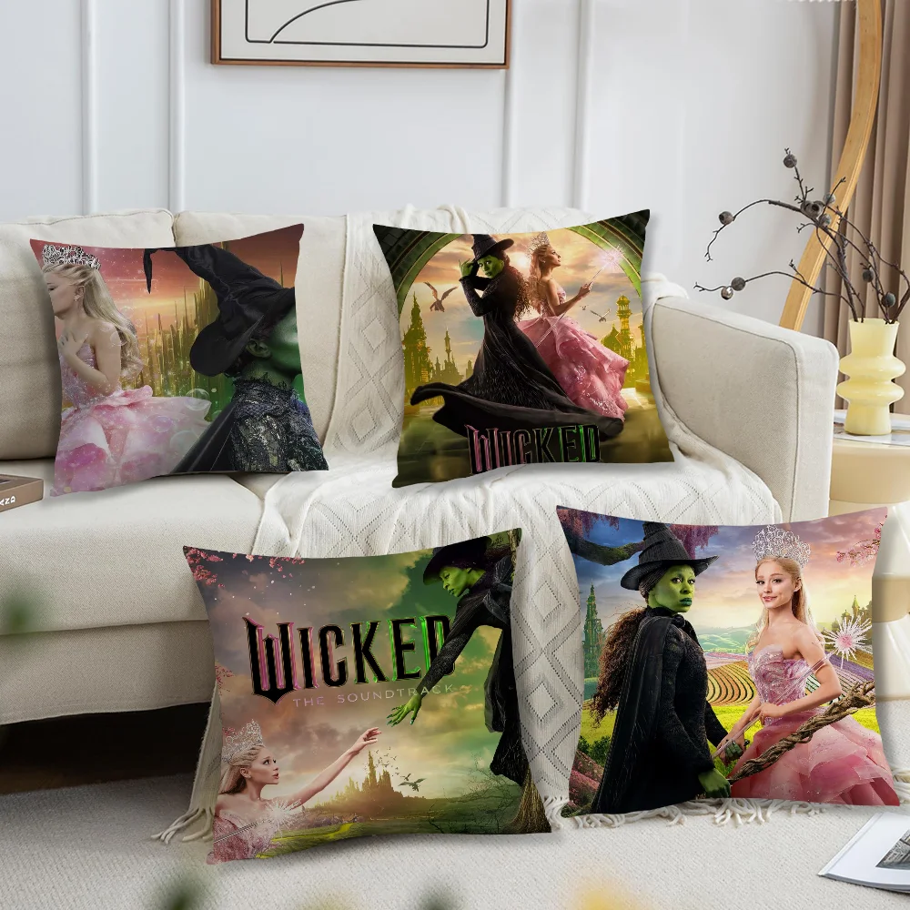 2024 cushion cover For Pillow Case Sofa Bedroom Living Room Office Bedside Table Backrest Printing Square Movie W-WickedS